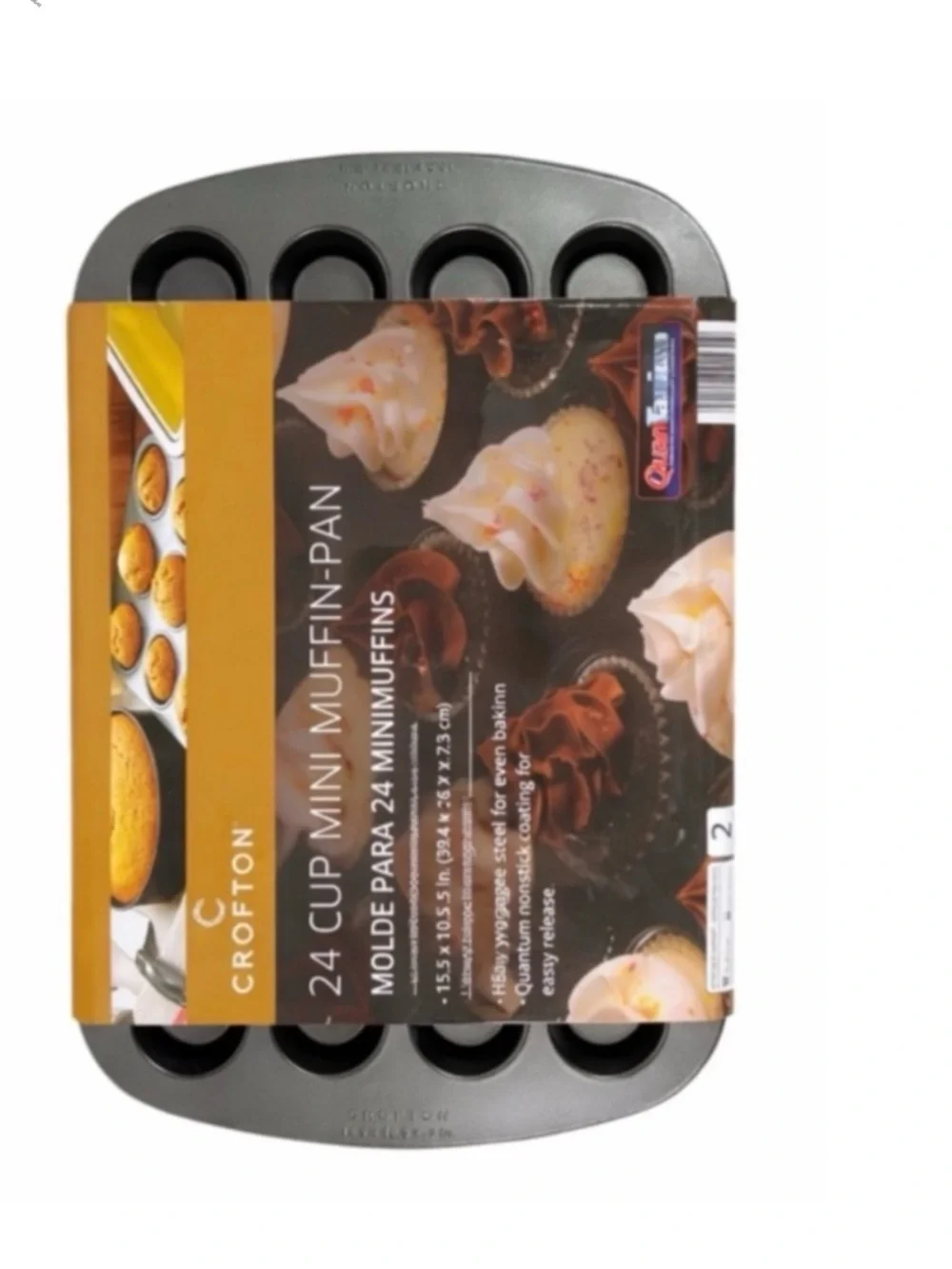 CROFTON 24‎ Cup Mini Muffin Pan Nonstick Quantum Heavy Gauge Bakeware